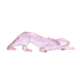 Lalique Rose Nebula Zeila Panther Large - Pink Luster Crystal 10801900
