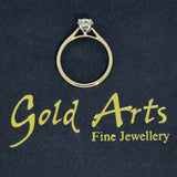 9ct Yellow Gold Laboratory-Grown 1ct Oval Diamond Solitaire Ring