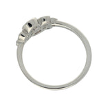 9ct White Gold Ruby and Diamond Bubble Cluster Ring