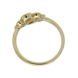 9ct Yellow Gold Ruby and Diamond Bubble Cluster Ring