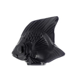 Lalique Angel Fish Sculpture Black Crystal 3000100