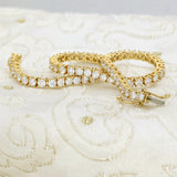 18ct Yellow Gold 4.00ct Diamond Line Bracelet