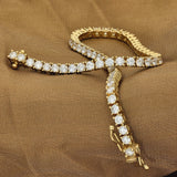 18ct Yellow Gold 4.00ct Diamond Line Bracelet