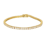 18ct Yellow Gold 4.00ct Diamond Line Bracelet