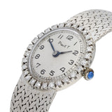 Ladies Piaget Vintage Manual Diamond Set 18ct White Gold Cocktail Watch