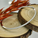 18ct White Gold Slim 0.54ct Diamond Bangle 1.5mm