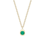 Fabergé Cosmic Curve Yellow Gold & Emerald Pendant