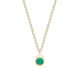 Fabergé Cosmic Curve Yellow Gold & Emerald Pendant