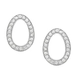 Fabergé Colours of Love Sasha White Gold Diamond Egg Stud Earrings