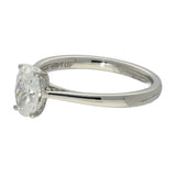 Platinum Laboratory-Grown 1ct Oval Diamond Solitaire Ring