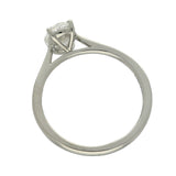 Platinum Laboratory-Grown 1ct Oval Diamond Solitaire Ring
