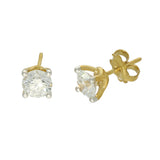 9ct Yellow Gold 2ct Laboratory-Grown Diamond Stud Earrings