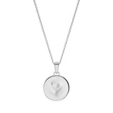 886 The Royal Mint - 886 Caustic Heart Pendant with 18' Chain in Sterling Silver