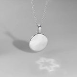 886 The Royal Mint - 886 Star Caustic Pendant with 18' Chain in Sterling Silver