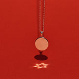 886 The Royal Mint - 886 Star Caustic Pendant with 18' Chain in Sterling Silver
