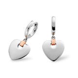 Clogau Cariad Silver Heart Drop Earrings 3SCDE010