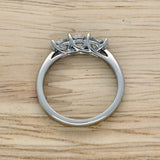 Platinum 0.75ct Round Diamond Trilogy Ring