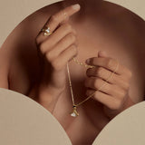 Lalique Larcade Pendant - Clear Crystal, Gold Plated 10815900
