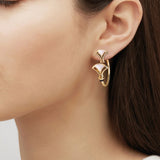 Lalique Larcade Hoop Earrings - Clear Crystal, Gold Plated 10815500