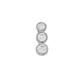 18ct White Gold 0.30ct Diamond Trilogy Bubble Pendant