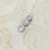 18ct White Gold 0.30ct Diamond Trilogy Bubble Pendant