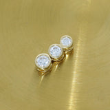 18ct Yellow Gold 0.30ct Diamond Trilogy Bubble Pendant