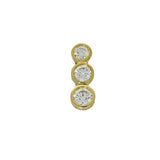 18ct Yellow Gold 0.30ct Diamond Trilogy Bubble Pendant