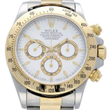 Pre-Owned Rolex Daytona 16523 1999 White Dial Two-Tone Automatic Watch
