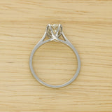 Platinum 0.99ct J VVS2 Certificated Diamond Solitaire Ring
