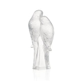 Lalique Two Parakeets Figure Clear Crystal 1211900