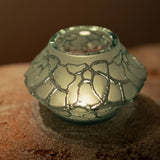 Lalique Caldera Small Vase Votive - Persepolis Blue Crystal 10829700