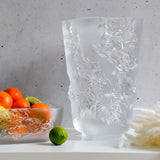 Lalique Pivoines Vase Large Size Clear Crystal 10708400