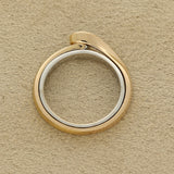 18ct Rose & White Gold 0.32ct Cert E/IF Contemporary Diamond Ring