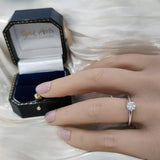 Platinum 0.50ct F VS2 Certificated Diamond Solitaire Ring