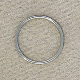 9ct White Gold Ruby & Diamond Channel Set Slim 2.2mm Half Eternity Ring