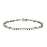 18ct White Gold 4.25ct Diamond Tennis Bracelet