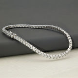 18ct White Gold 4.25ct Diamond Tennis Bracelet