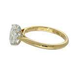 18ct Yellow Gold Laboratory-Grown 1.5ct Oval Cut Diamond Solitaire Ring
