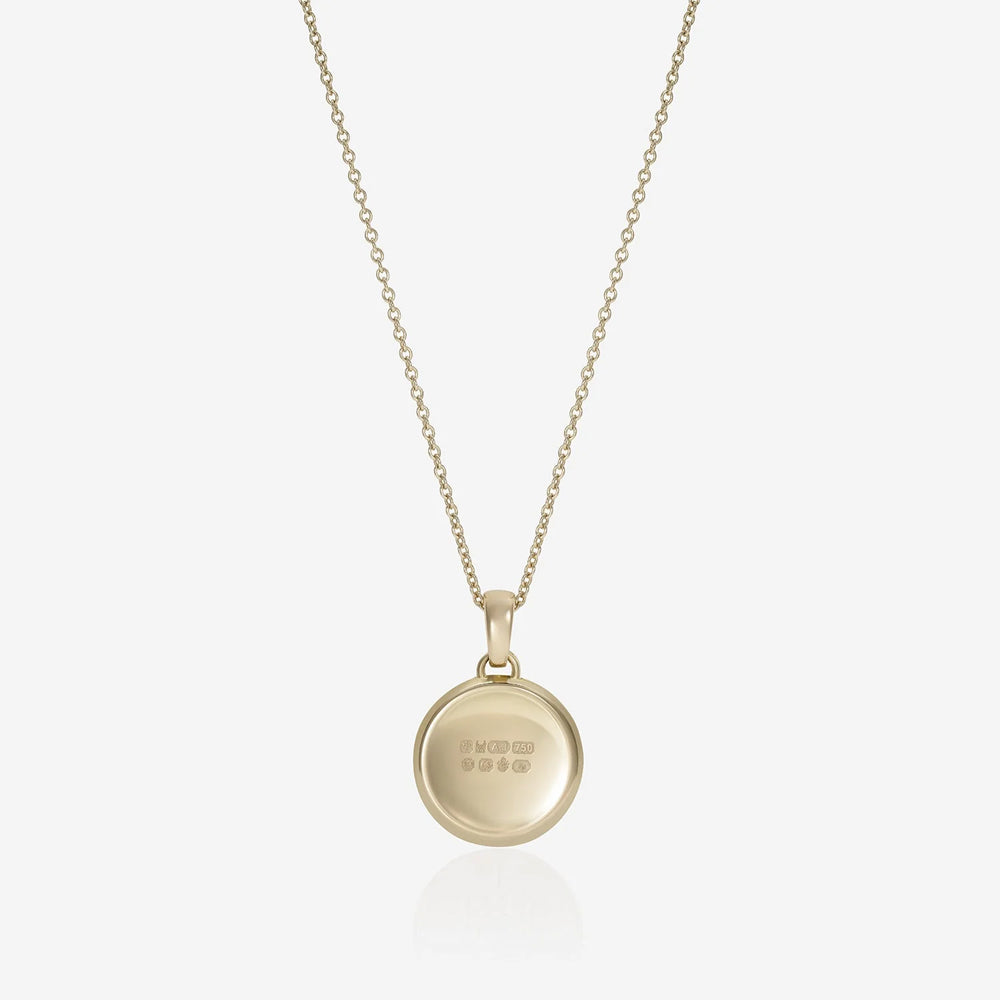 886 The Royal Mint - 886 Caustic Virgo Pendant with Chain in 9ct Yellow Gold