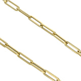 9ct Yellow Gold 18' Paperclip Link Chain with T-Bar Statement Necklace