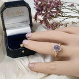 18ct Yellow Gold One of A Kind Ring Exclusive John Dyer Starbrite Sapphire & Diamond