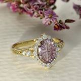 18ct Yellow Gold One of A Kind Ring Exclusive John Dyer Starbrite Sapphire & Diamond