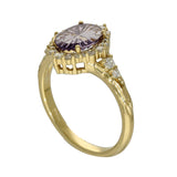18ct Yellow Gold One of A Kind Ring Exclusive John Dyer Starbrite Sapphire & Diamond