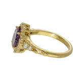 18ct Yellow Gold One of A Kind Ring Exclusive John Dyer Starbrite Sapphire & Diamond