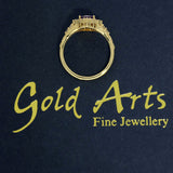 18ct Yellow Gold One of A Kind Ring Exclusive John Dyer Starbrite Sapphire & Diamond