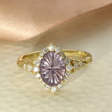 18ct Yellow Gold One of A Kind Ring Exclusive John Dyer Starbrite Sapphire & Diamond