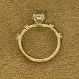 18ct Yellow Gold 1.20ct G SI2 Certificated Oval Cut Diamond Solitaire Spacer Ring