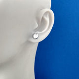 18ct White Gold 8mm Ball Stud Earrings