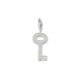 Thomas Sabo Silver Cubic Zirconia Key Charm 0010-051-14