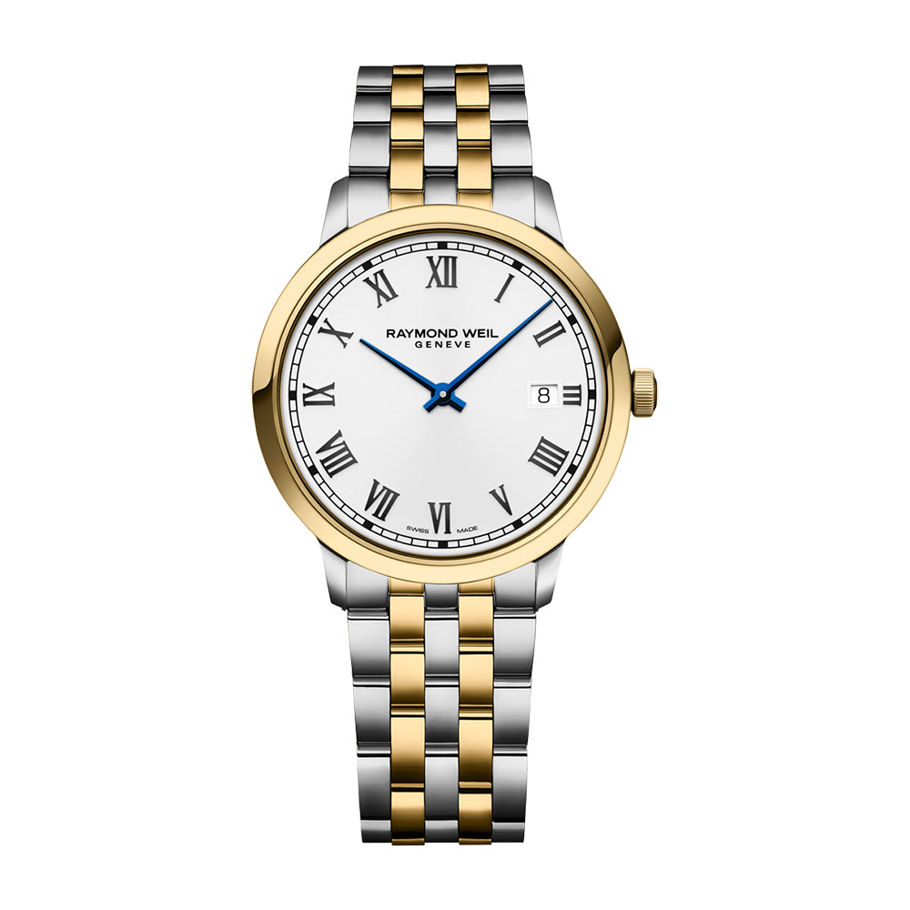 Raymond Weil Toccata Men’s Classic Gold PVD White Dial Quartz Watch, 39 mm 5485-P-00359